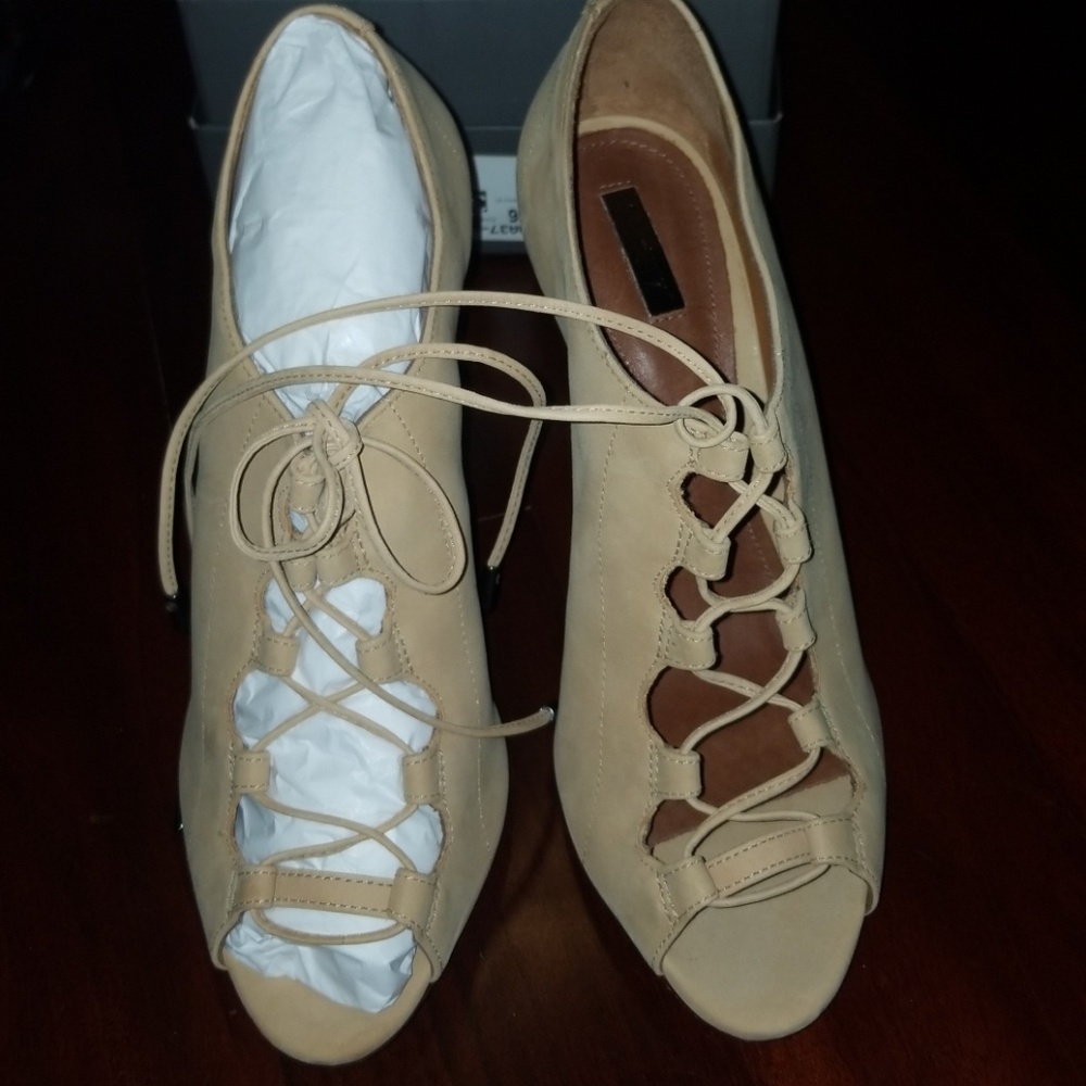 Schutz open to lace up pump..CLOSET CLEAROUT!